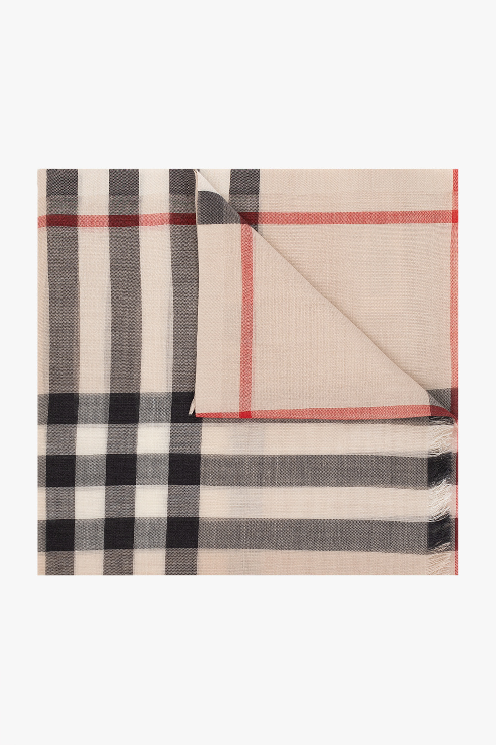 Burberry check pattern twisted headband Braun SchaferandweinerShops Myanmar Cream Checked scarf Burberry